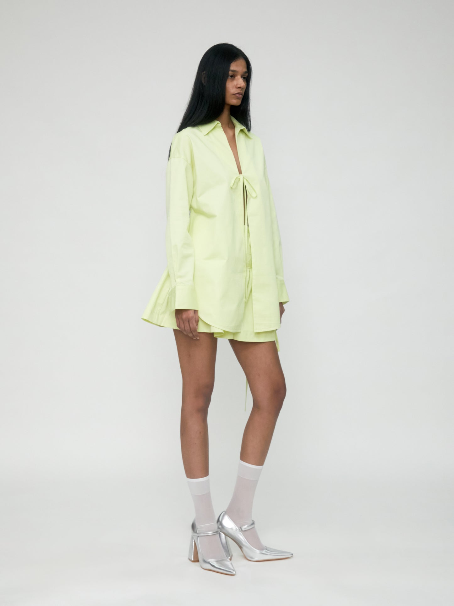 Tie Backless Yellow Shirt