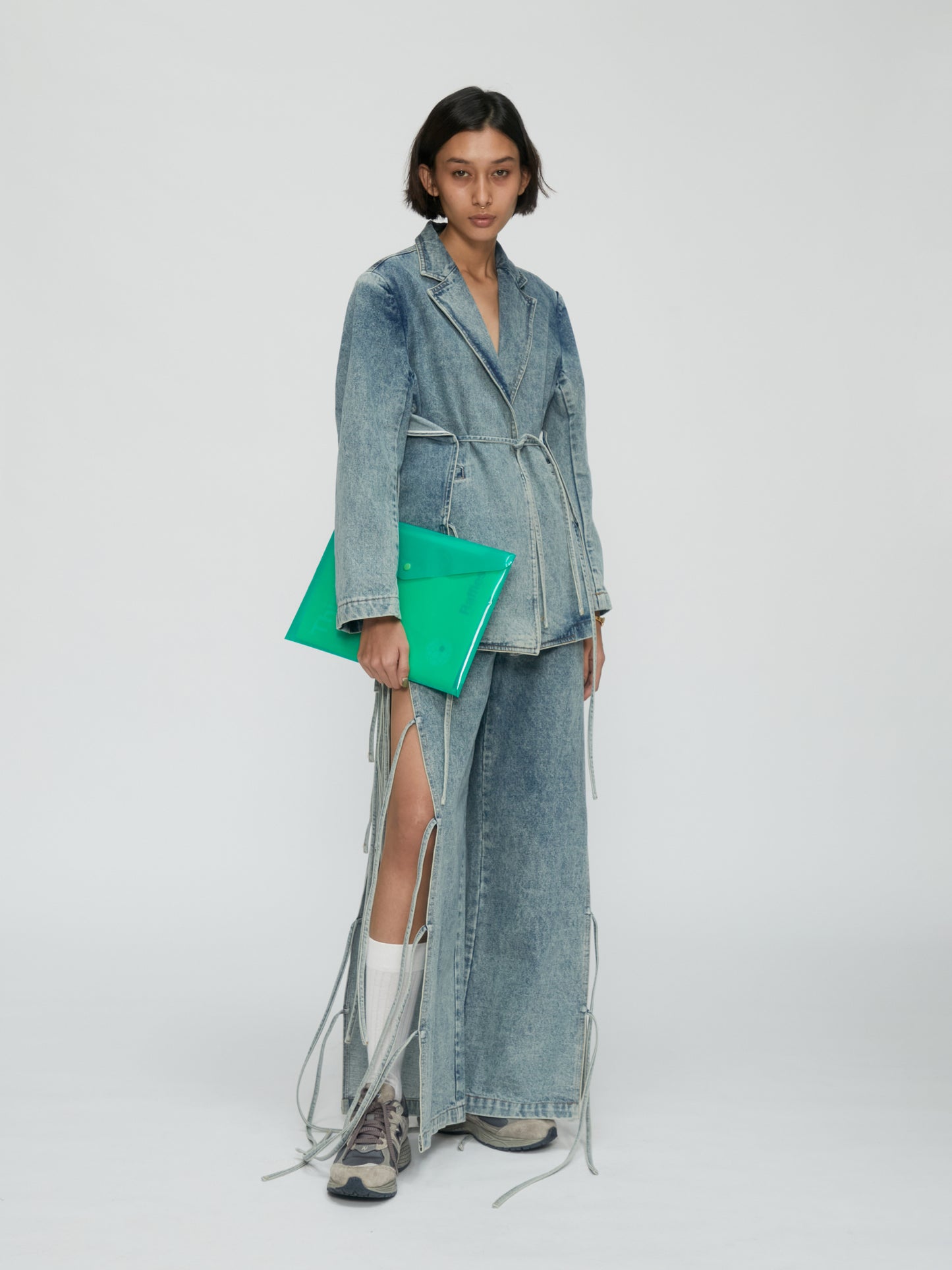 Ribbon Denim Jacket