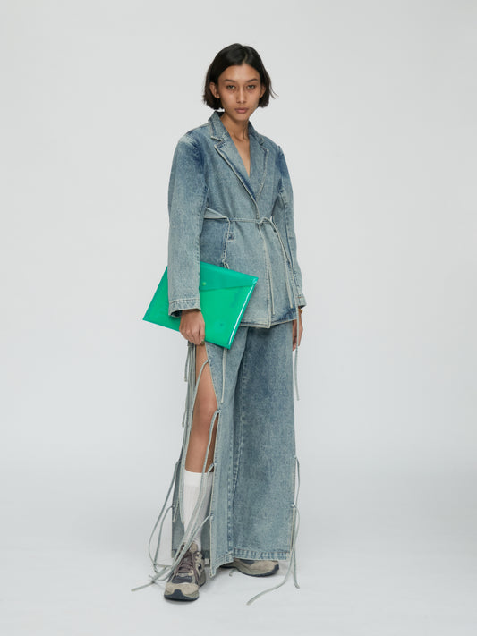 Ribbon Denim Jacket