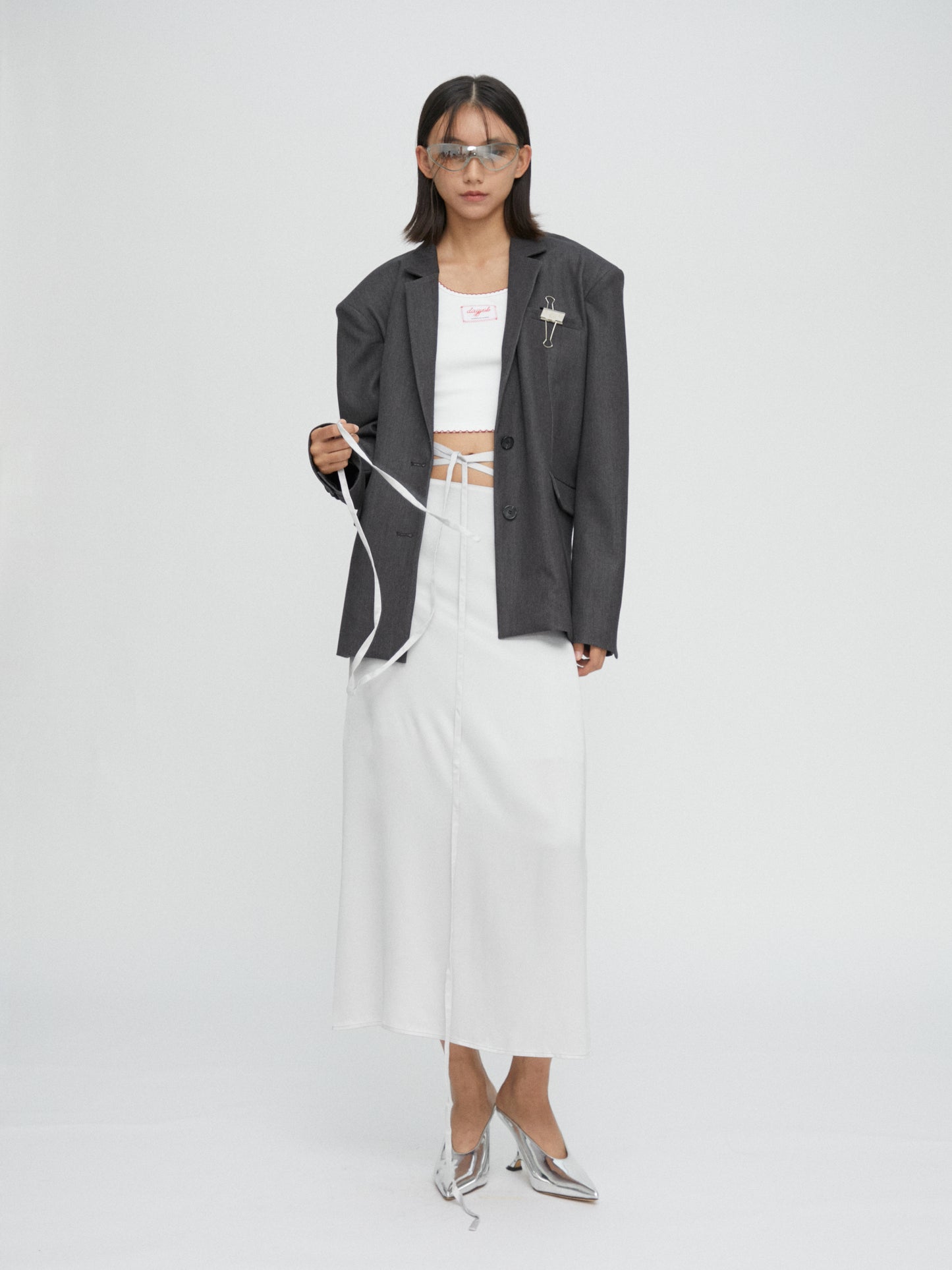 Wrapper Grey Skirt