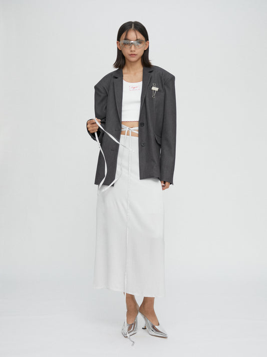 Wrapper Grey Skirt