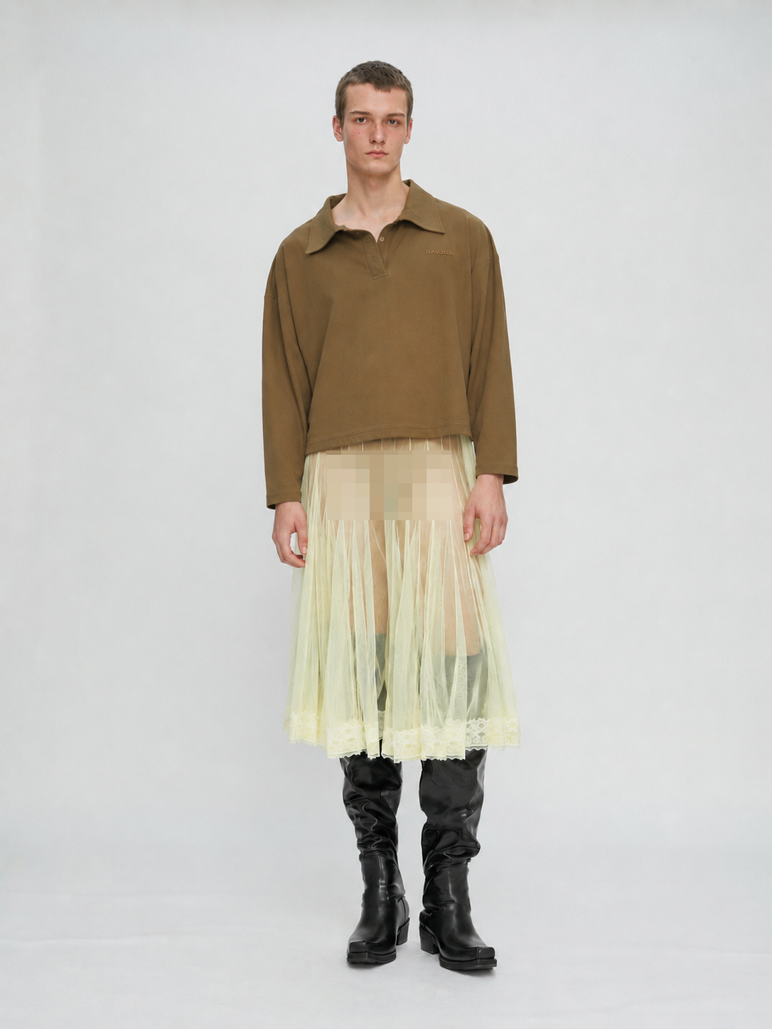 Oversize Cropped Polo